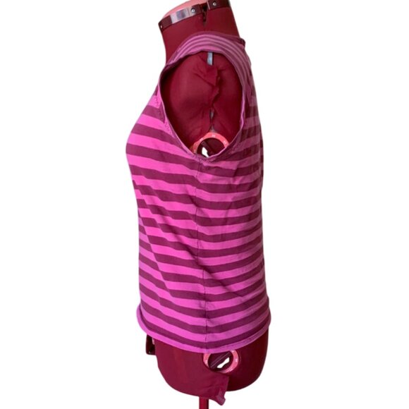 BUFFALO JEANS - Striped Pink Sleeveless Tank Top - Sport - Picture 3 of 8